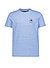 T-Shirt, Baumwolle, blau - blau
