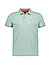 Polo-Shirt, Baumwoll-Piqué, grün-weiß gestreift - grün