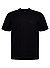 T-Shirt, Baumwoll-Strick, schwarz - schwarz