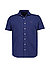 Kurzarmhemd, Baumwoll-Piqué, blau - navy