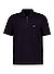 Zip-Polo, Slim, Jersey, navy - navy