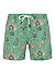 Badeshorts, Baumwoll-Stretch, grün floral - grün