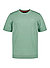 T-Shirt, Bio Baumwoll-Strick, grün meliert - grün