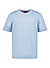 T-Shirt, Bio Baumwoll-Strick, himmelblau meliert - himmelblau