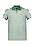 Polo-Shirt, Baumwoll-Piqué, Print, grün-beige - grün
