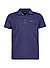 Polo-Shirt, Baumwoll-Frottee, blau - blau