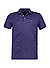 Polo-Shirt, Baumwoll-Jersey, Jacquard, navy - navy