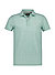 Polo-Shirt, Baumwoll-Pique, Print, grün-beige - grün