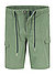 Shorts, Regular Fit, Baumwolle-Leinen, grün - grün