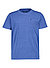 T-Shirt, Bio-Baumwolle, Brusttasche, blau - blau