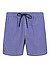 Badeshorts, Nylon, blau gemustert - blau