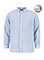 Hemd, Big&Tall, Reines Leinen, hellblau gestreift - hellblau