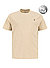 T-Shirt, Big&Tall, Baumwolle, beige meliert - beige