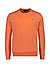 Pullover, Slim, Baumwolle, orange - pastellorange