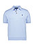 Polo-Shirt, Strick, blau - blau