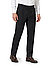 Bundfaltenhose Primo U, Regular Fit, Schurwolle Super110, schwarz - schwarz