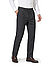 Bundfaltenhose Primo U, Regular Fit, Schurwolle Super110, anthrazit - dunkelgrau