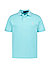 Polo-Shirt, Slim Fit, Baumwoll-Piqué, türkis - türkis