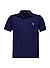 Polo-Shirt, Custom Slim Fit, Baumwoll-Piqué, dunkelblau - navy-creme