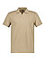 Polo-Shirt, Custom Slim Fit, Piqué-Stretch, dunkelbeige - dunkelbeige