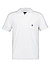 Polo-Shirt, Baumwoll-Frottee, weiß - weiß