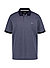 Polo-Shirt, Baumwoll-Jersey, dunkelblau-weiß gemustert - navy