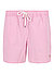 Badeshorts, Baumwoll-Stretch, pink gestreift - pink-weiß