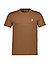T-Shirt, Custom Slim Fit, Baumwolle, braun - braun
