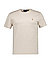 T-Shirt, Custom Slim Fit, Baumwolle, beige-meliert - beige