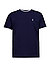 T-Shirt, Classic Fit, Baumwoll-Piqué, navy - navy