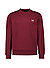 Sweatshirt, Baumwolle, bordeaux - bordeaux-ecru