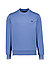 Sweatshirt, Baumwolle, blau - blau-weiß