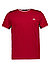 T-Shirt, Baumwolle, rot - rot-weiß