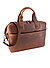 Aktentasche Pandion, Leder, cognac - cognac