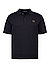 Polo-Shirt, Baumwoll-Strick, schwarz - black