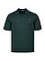 Polo-Shirt, Baumwoll-Strick, dunkelgrün - dunkelgrün