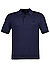 Polo-Shirt, Baumwoll-Strick, dunkelblau - dunkelblau