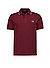 Polo-Shirt, Baumwoll-Piqué, bordeaux - bordeaux-hellblau