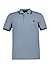 Polo-Shirt, Baumwoll-Piqué, blau - blau-grün-rot