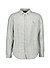 Hemd, Custom, Reines Leinen, Button-Down, grün gestreift - grün