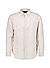 Hemd, Custom, Reines Leinen, Button-Down, beige gestreift - beige