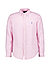 Hemd, Custom, Reines Leinen, Button-Down, pink gestreift - pink