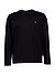 Longsleeve Townley, Baumwoll-Jersey mecerisiert, schwarz - schwarz