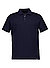 Zip-Polo, Baumwoll-Piqué geruchshemmend, navy - navy