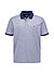 Polo-Shirt, Baumwoll-Piqué, navy meliert - navy