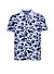 Polo-Shirt, Baumwoll-Piqué, hellblau floral - new breeze