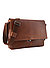 Messengerbag Janis, Leder, cognac - cognac