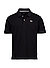 Polo-Shirt, Regular, Baumwoll-Piqué, schwarz - schwarz