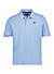 Polo-Shirt, Regular, Baumwoll-Piqué, hellblau - hellblau