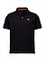 Polo-Shirt, Regular Fit, Baumwoll-Stretch, schwarz - schwarz